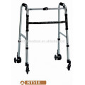 foldable aluminum walker with wheels for adults